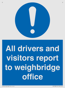 All drivers and visitors report to weighbridge office